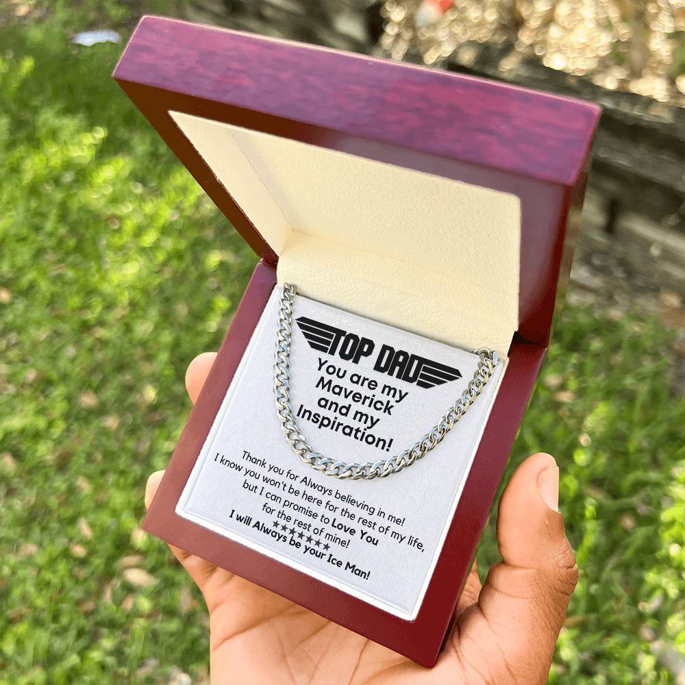 Top Dad - My Maverick! Link Chain Gift Cuban Link Chain