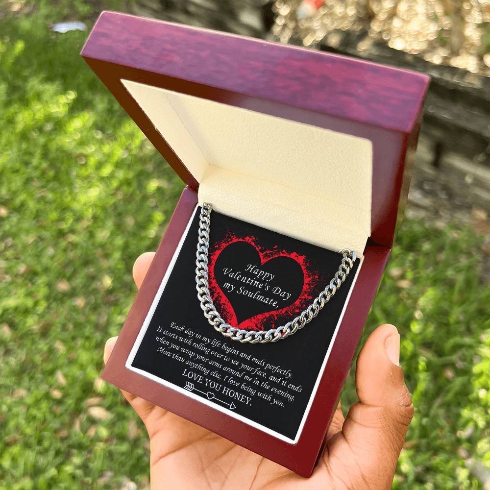 Valentine's Gift For Soulmate - More Than Anything Else I Love Being With You Cuban Link Chain