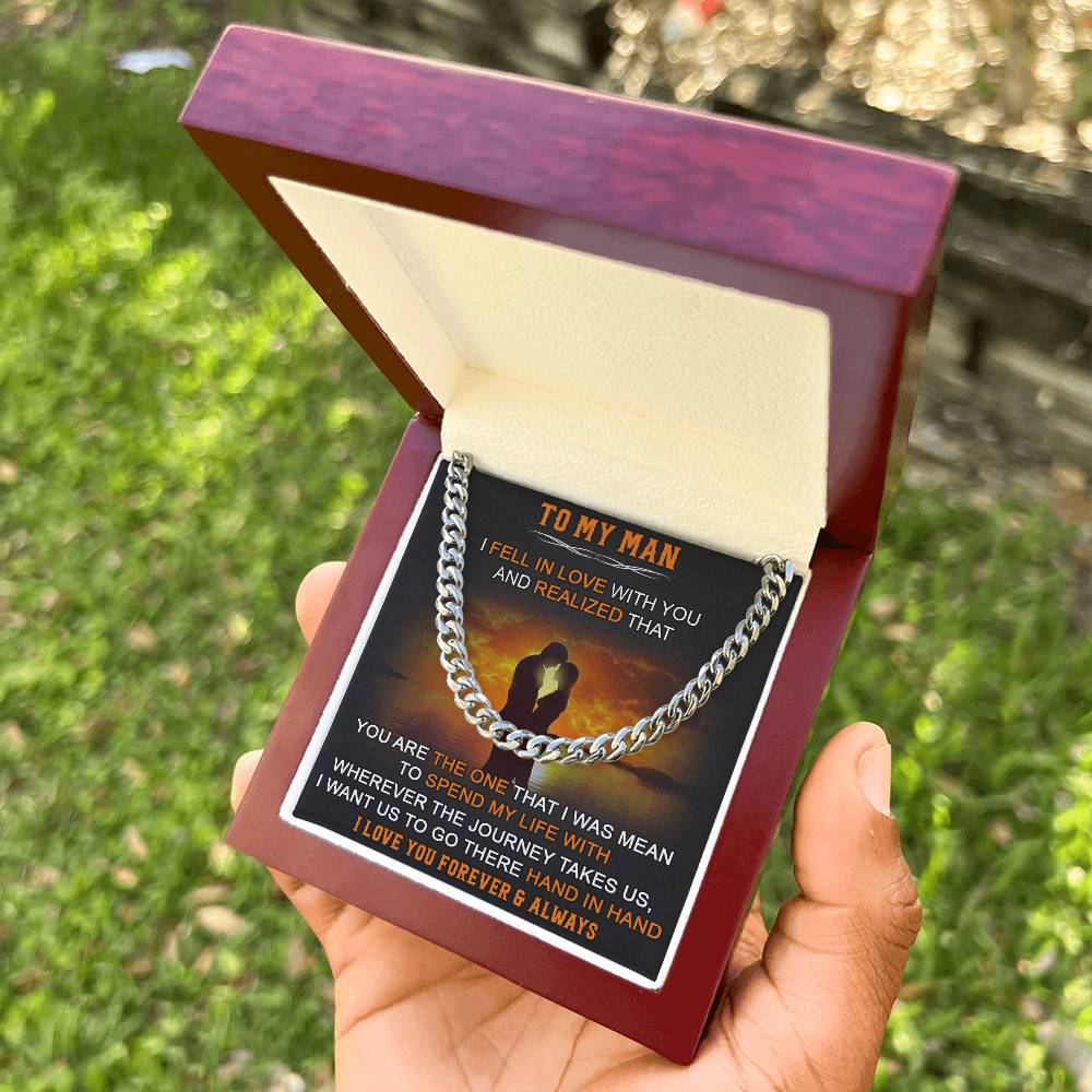 Gift For Your Man - Fell In Love - Cuban Link Cuban Link Chain