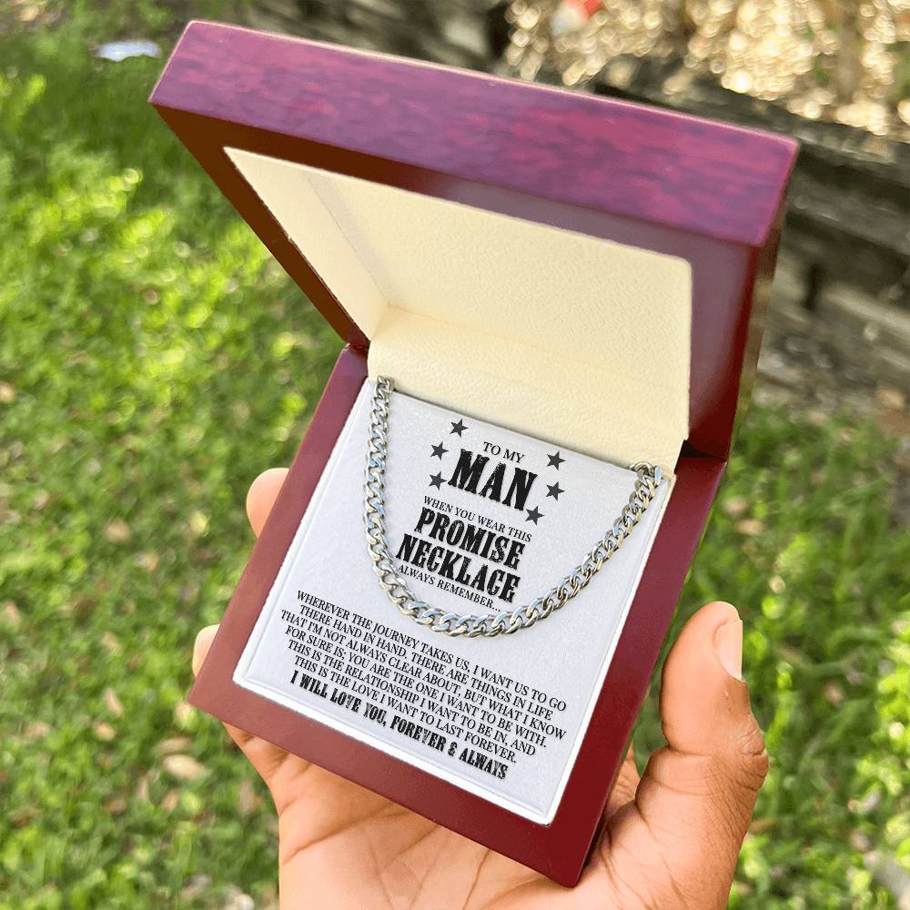 Promise Necklace - Cuban Link Chain Necklace