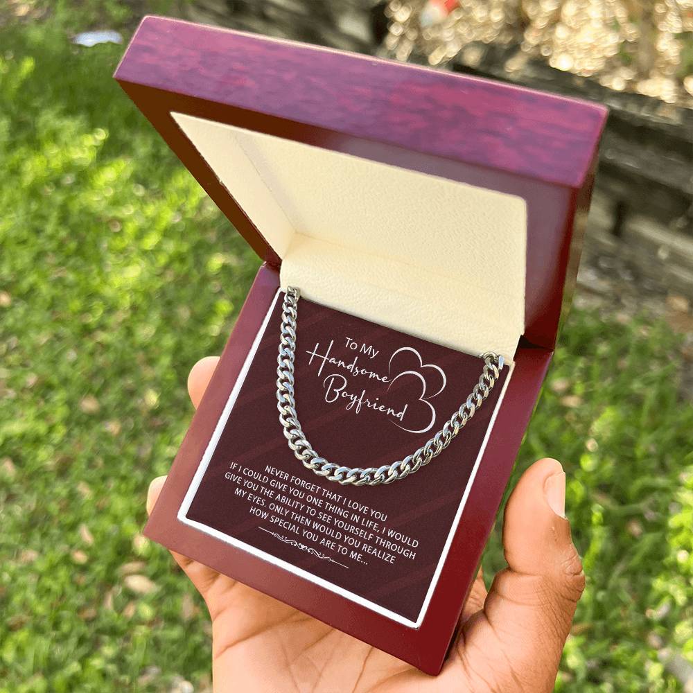 Stylish Gift For Boyfriend ♥ Cuban Link Chain Necklace