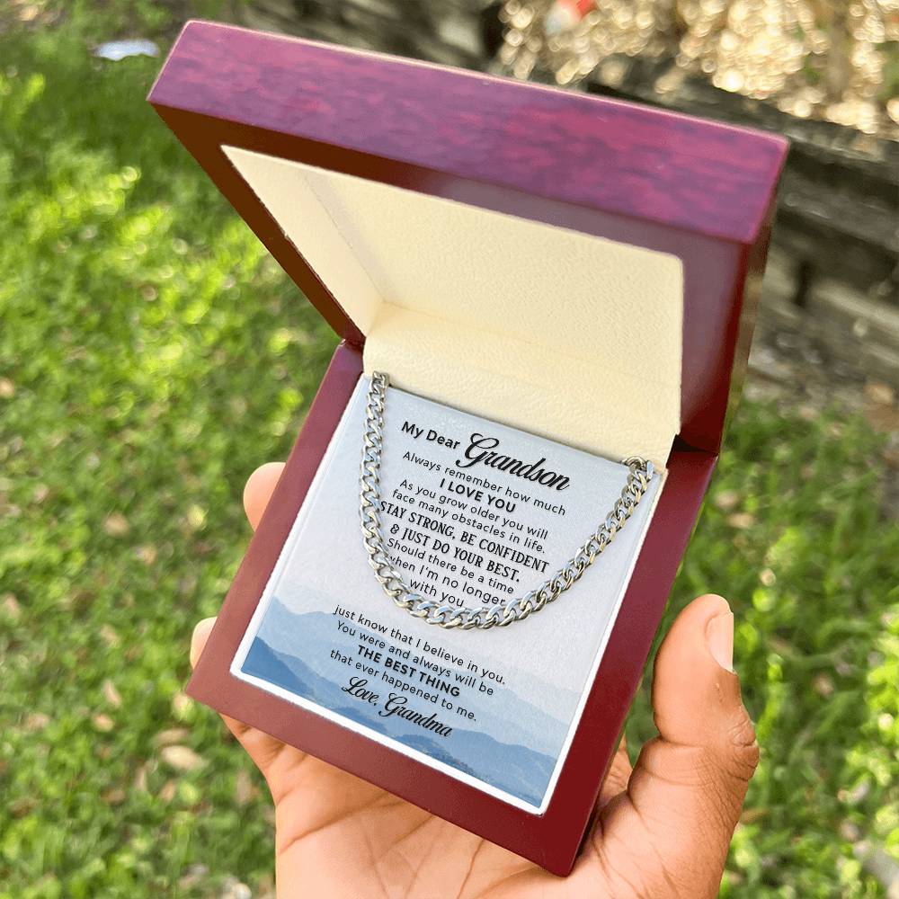 Gift For Grandson - Cuban Link Chain Necklace - Trending Now