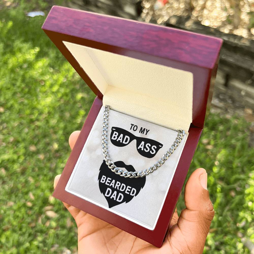 Bad Ass Dad  Cuban Link Chain Necklace