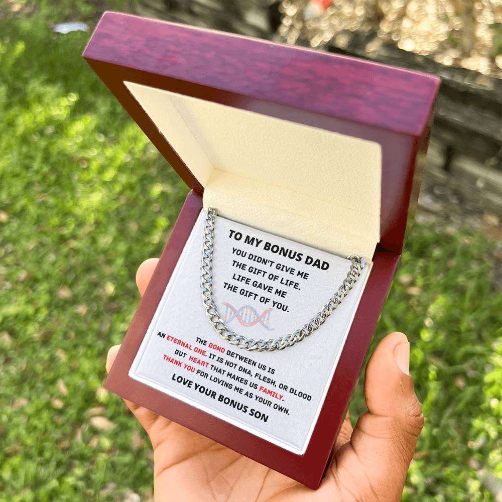 Cuban Link Chain Gift For Bonus Dad