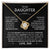 To My Daughter - Never Forget That I Love You Forever Love Knot Necklace