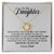To My Daughter - How Special You Are To Me - Love Knot Necklace