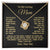 Gift For Mom From Son - Without You There Is No Me Gold Necklace Love Knot Necklace