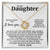 To My Daughter, I Hope You, Gift For Daughter From Dad, Love Knot Necklace Love Knot Necklace