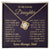 Gift For Daughter Proud To Be Your Father Gold Necklace Love Knot Necklace