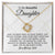 Gift For Daughter - The Greater The Storm Love Dad Necklace Love Knot Necklace