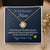 To My Beautiful Mom Gift Necklace Mother's Day Message Card Necklace For Mom To Mom From Daughter Gift To Mom From Son Gift Ne(1) Love Knot Necklace