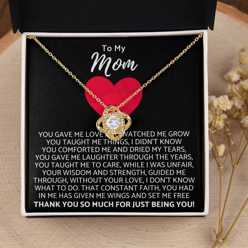 Premium Mother's Day Necklace Customize Gift For Your Loving Mom! ❤️ 2 Love Knot Necklace