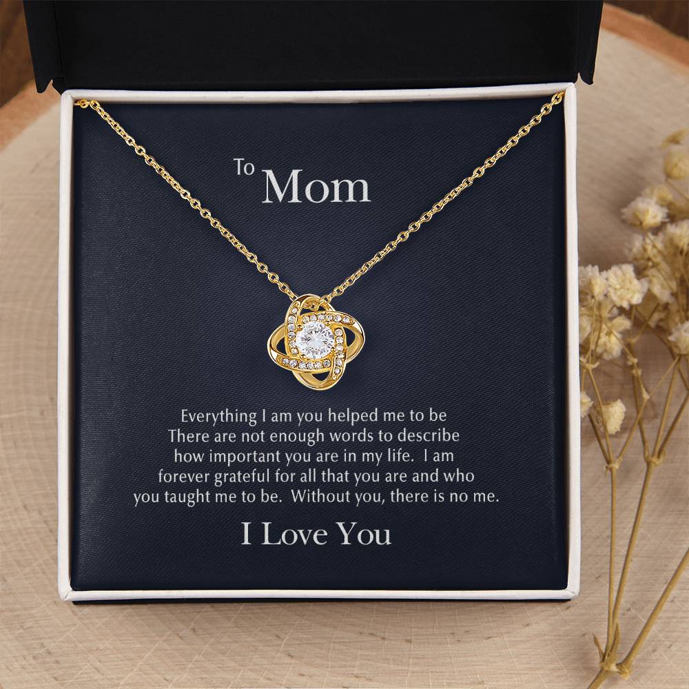 Forever Grateful Love Knot Necklace