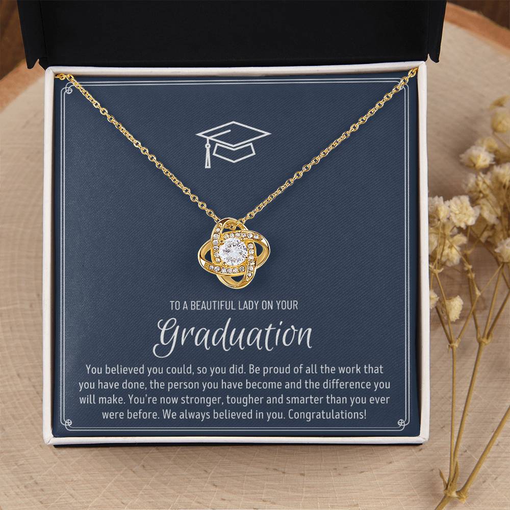 Graduation Gift For Granddaughter Graduation Gift For Goddaughter Graduation Gift For Niece Graduation Gift For Daughter Jewelry Love Knot Necklace