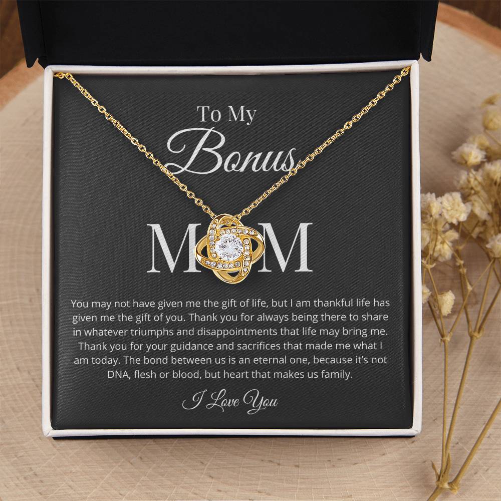 Bonus Mom Necklace Love Knot Necklace