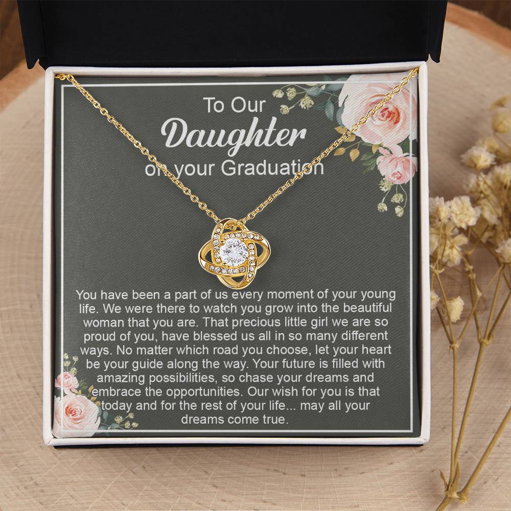 Graduation Gift For Daughter Daughter High School Graduation College Class O Love Knot Necklace
