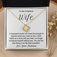Special Gift For Wife - Love Knot Necklace Love Knot Necklace