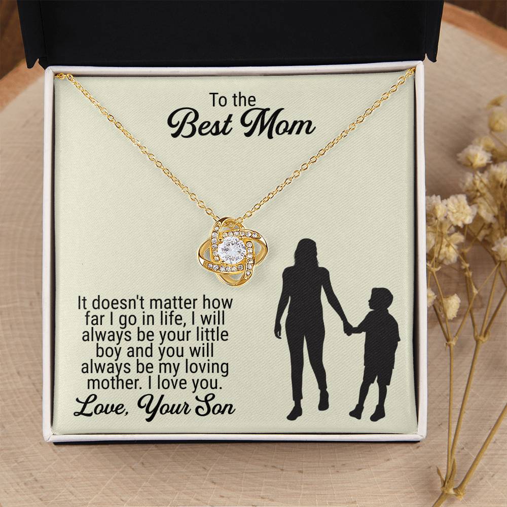 Mothers Day Gift Idea Mothers Day Necklaces Mothers Day Gift For Mom Gift From Son Birthday Gifts Ideas For Mom From Son Love Knot Necklace