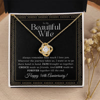 56 Year Anniversary Gift For Wife 56 Year Anniversary Gifts 56 Year Wedding Anniversary Gift Ideas 56Th Wedding Anniversary Gift F Love Knot Necklace