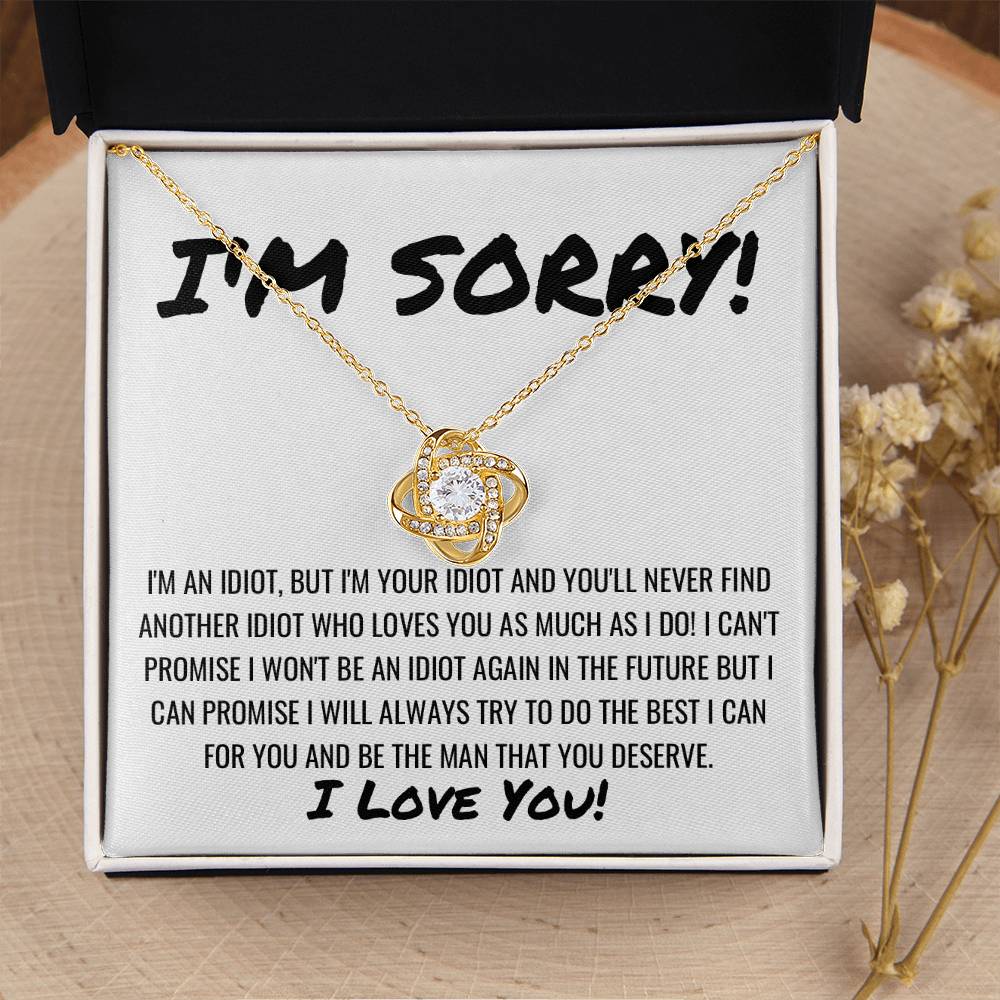 Sorry Apology Necklace 6 Love Knot Necklace