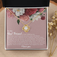 To My Best Friend On Her Wedding Day Bride Gift From Maid Of Honor Best Friend To Bride Necklace Wedding Gift Love Knot Necklace