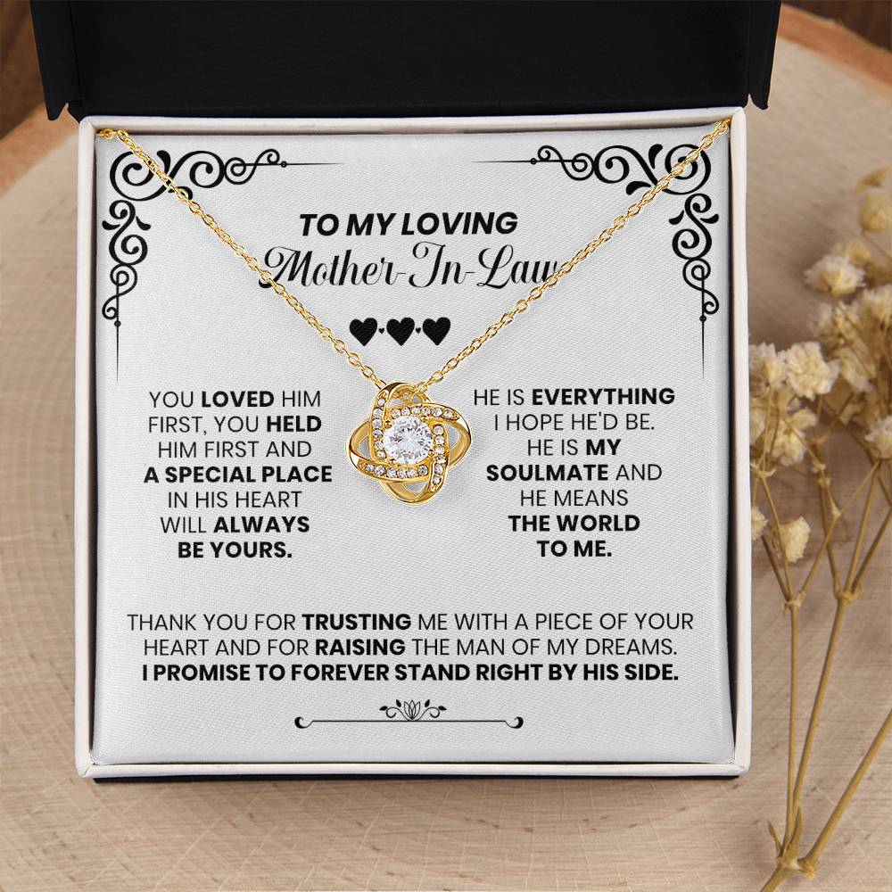 My Loving Mother-In-Law - The Love Knot Necklace Love Knot Necklace