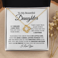 Heartfelt Mother-To-Be Mother's Day Gift Love Knot Necklace