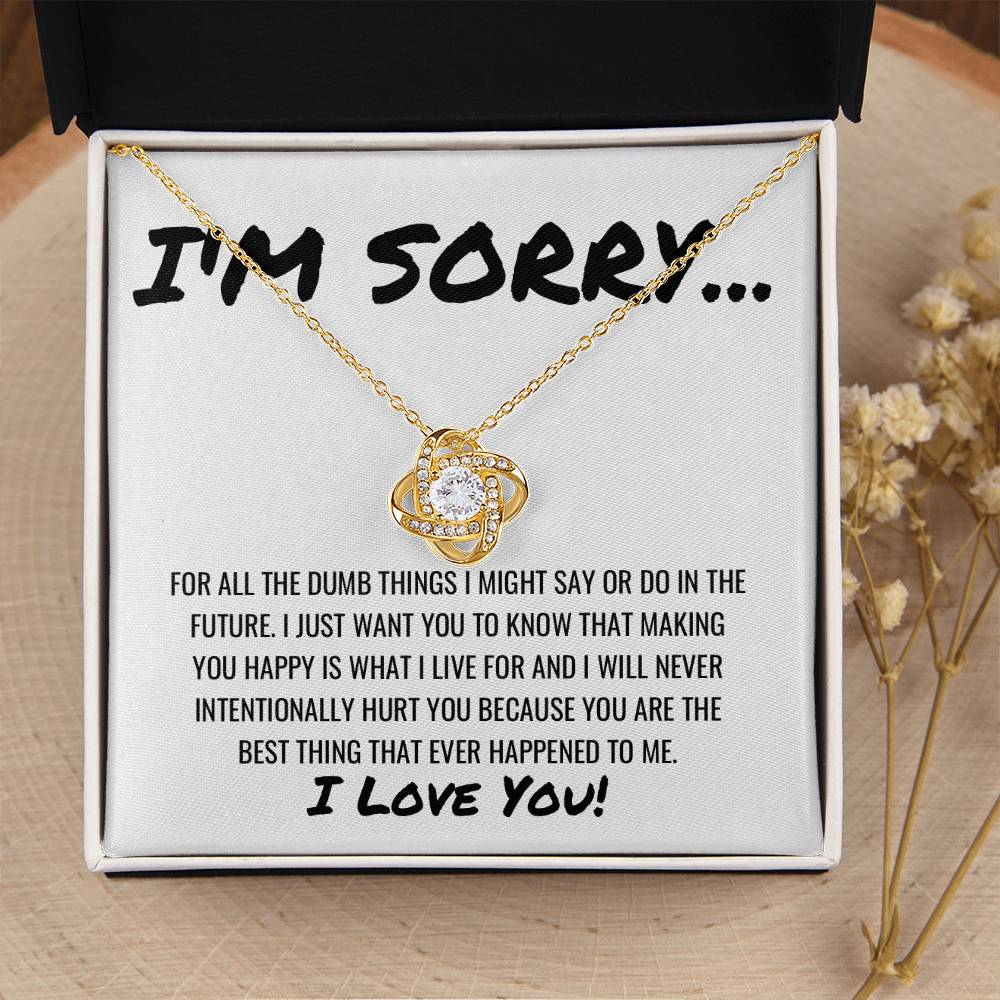 Best Thing That Happened To Me Necklace Love Knot Necklace