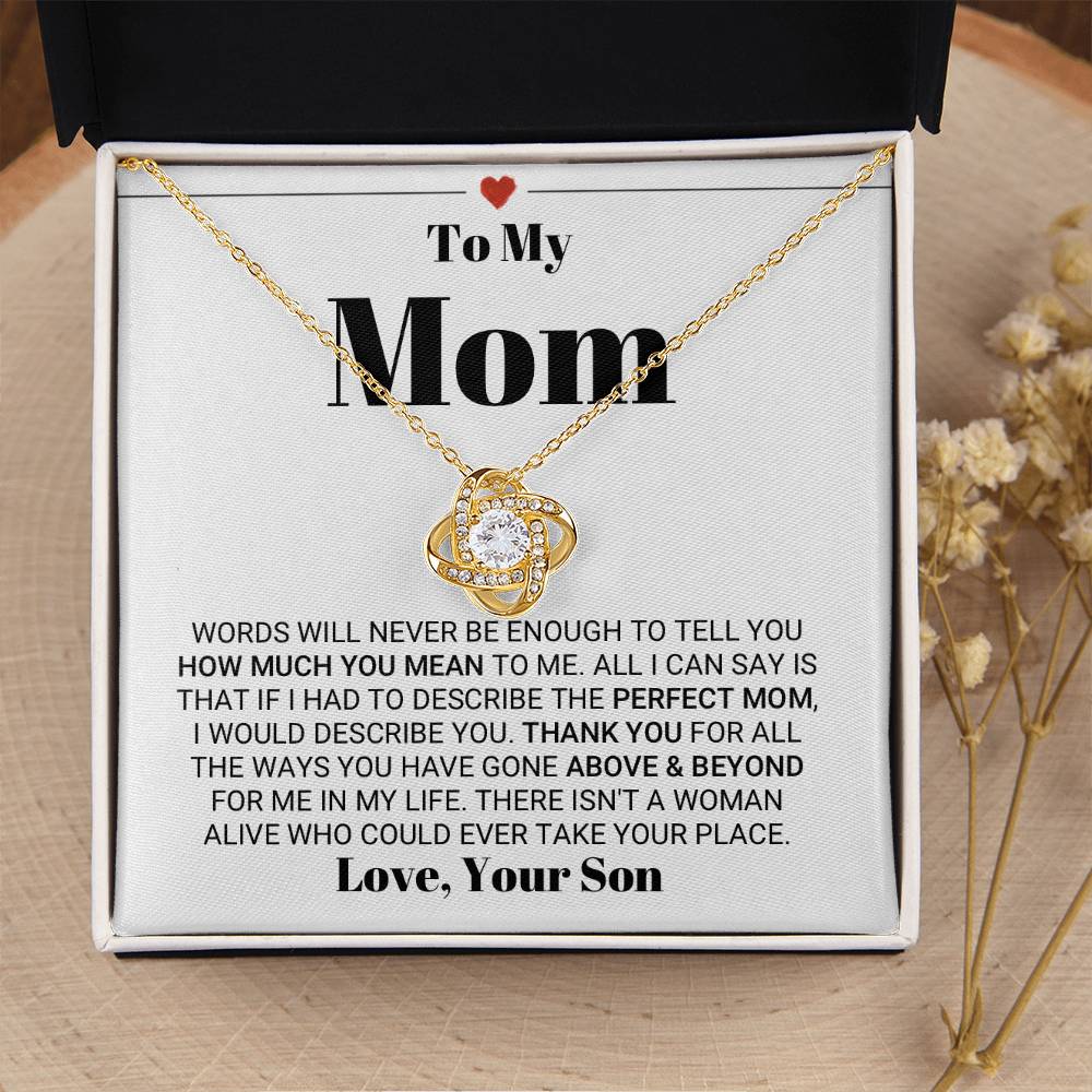 Mother's Day Gift From Son Love Knot Necklace