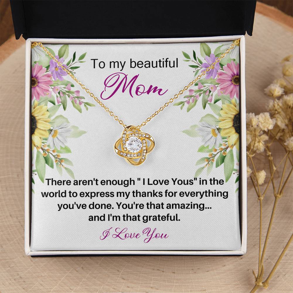 Mother's Day Happy Birthday Or Just To Say I Love You - 17 Love Knot Necklace