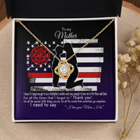 Gift For Firefighter's Mom - Love Knot Necklace Love Knot Necklace