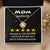 Humorous Gift For Mom Five Star Review For Mom Message Card Gift Necklace For Mom Funny Gift Necklace For Mom Birthday Mother's Day Gift Ne Love Knot Necklace
