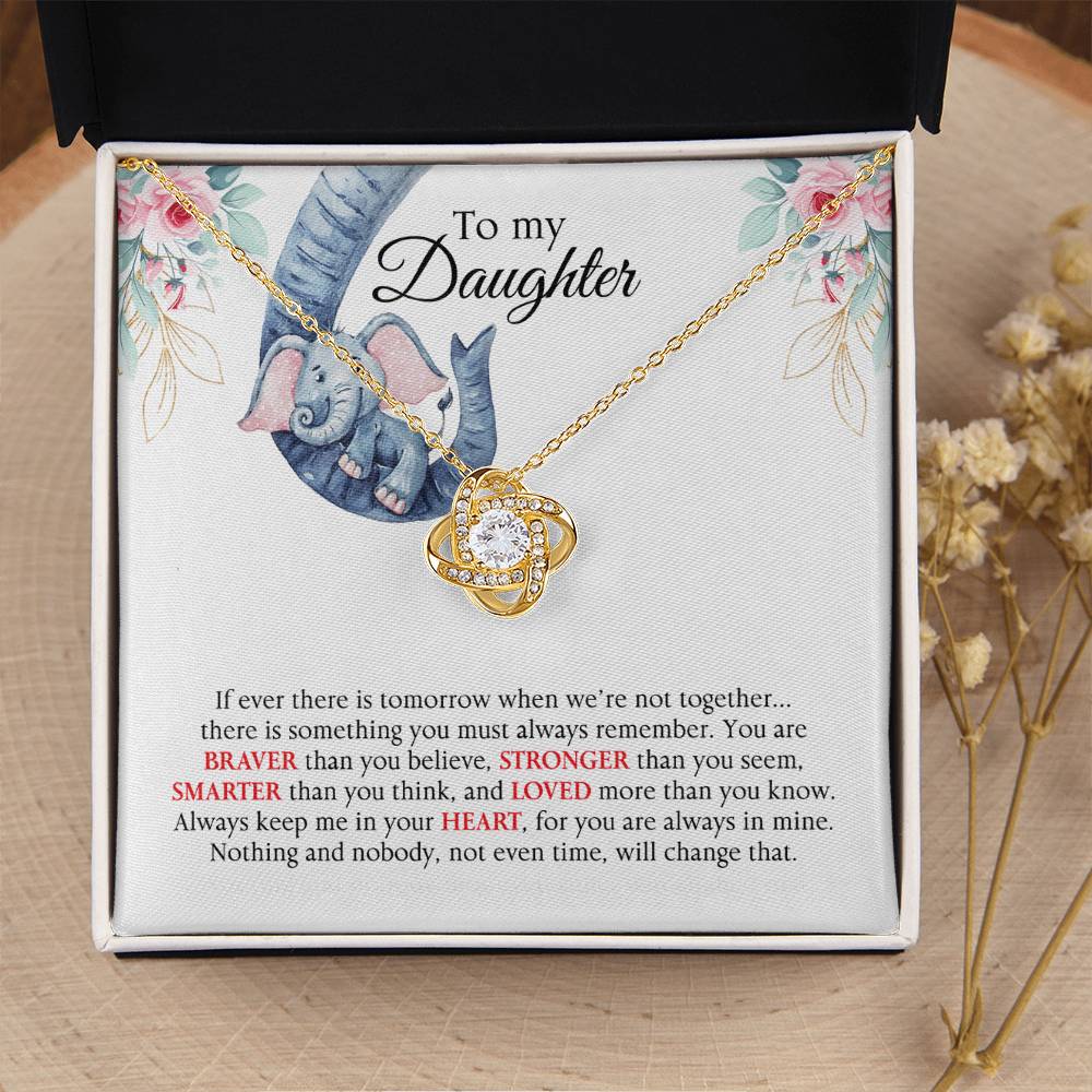 Almost Gone Love Knot Necklace For Daughter Love Knot Necklace