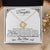 To My Daughter - Never Forget That  Love Knot Necklace