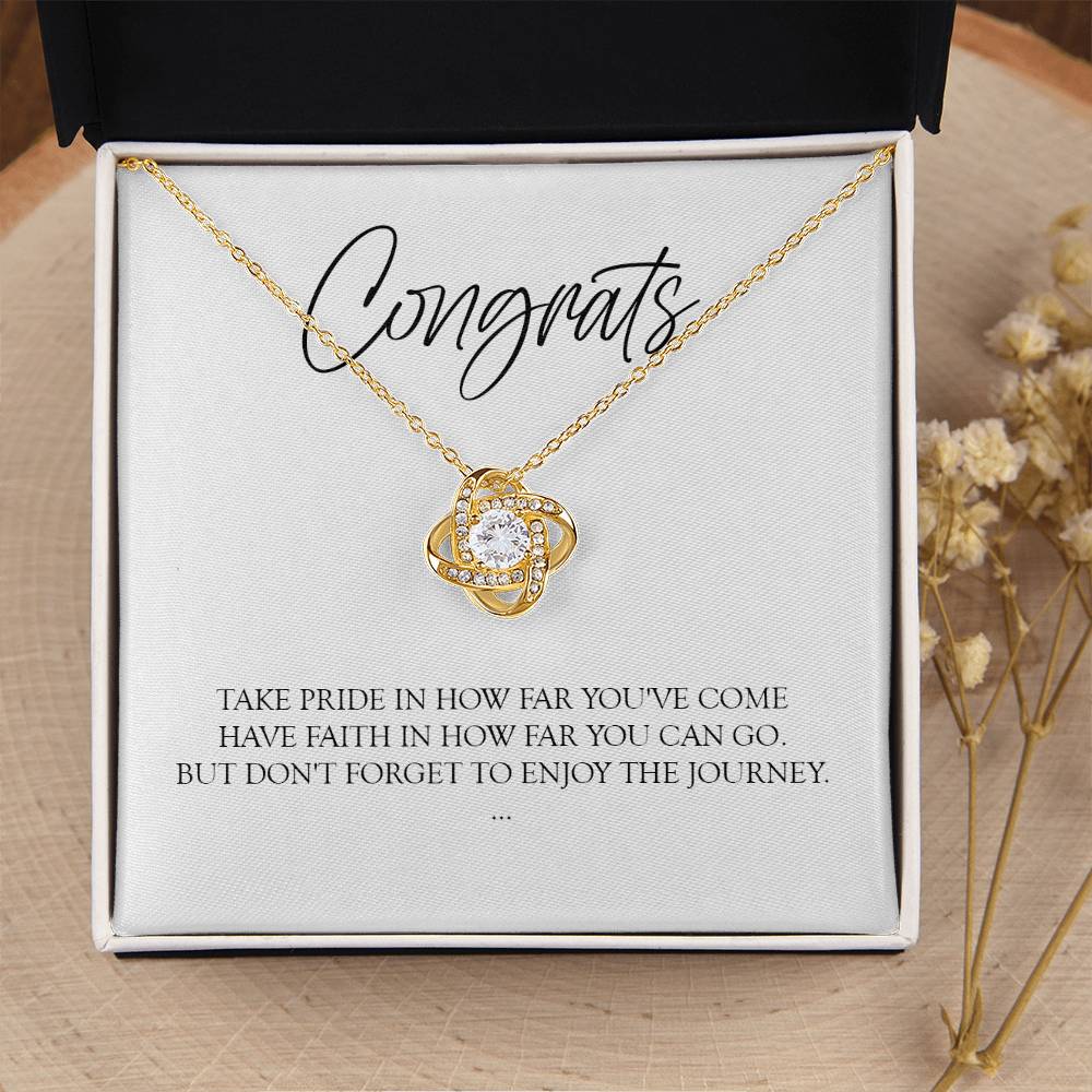 Graduation Gift For Her Graduation Gift For Daughter Graduation Necklace Love Knot Necklace