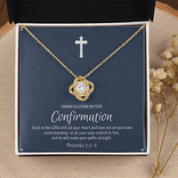Confirmation Gift For Girls Confirmation Granddaughter Love Knot Necklace Confirmation Gift Ideas For Girls Catholic Confirmation Gift Love Knot Necklace