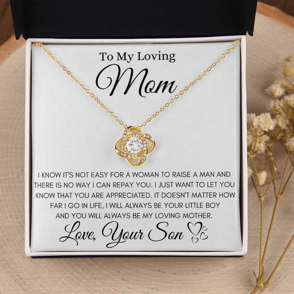 To My Loving Mom ❤️ - Love Knot Necklace Love Knot Necklace