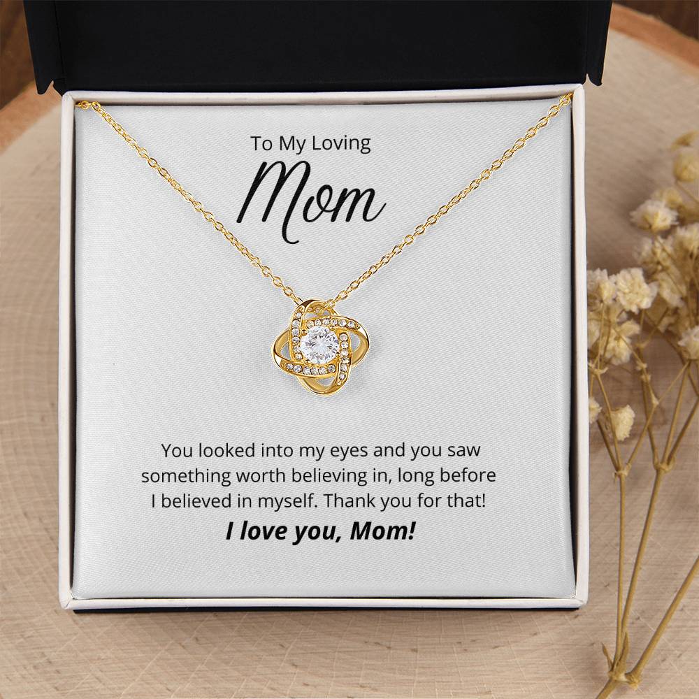 Thank You For Believing In Me 💐 1 Love Knot Necklace
