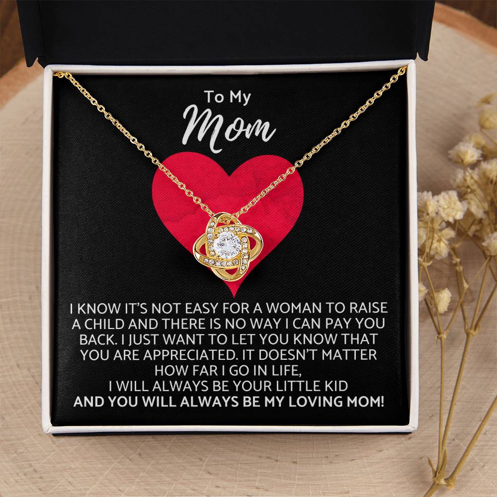 Premium Mother's Day Necklace Customize Gift For Your Loving Mom! ❤️ Love Knot Necklace