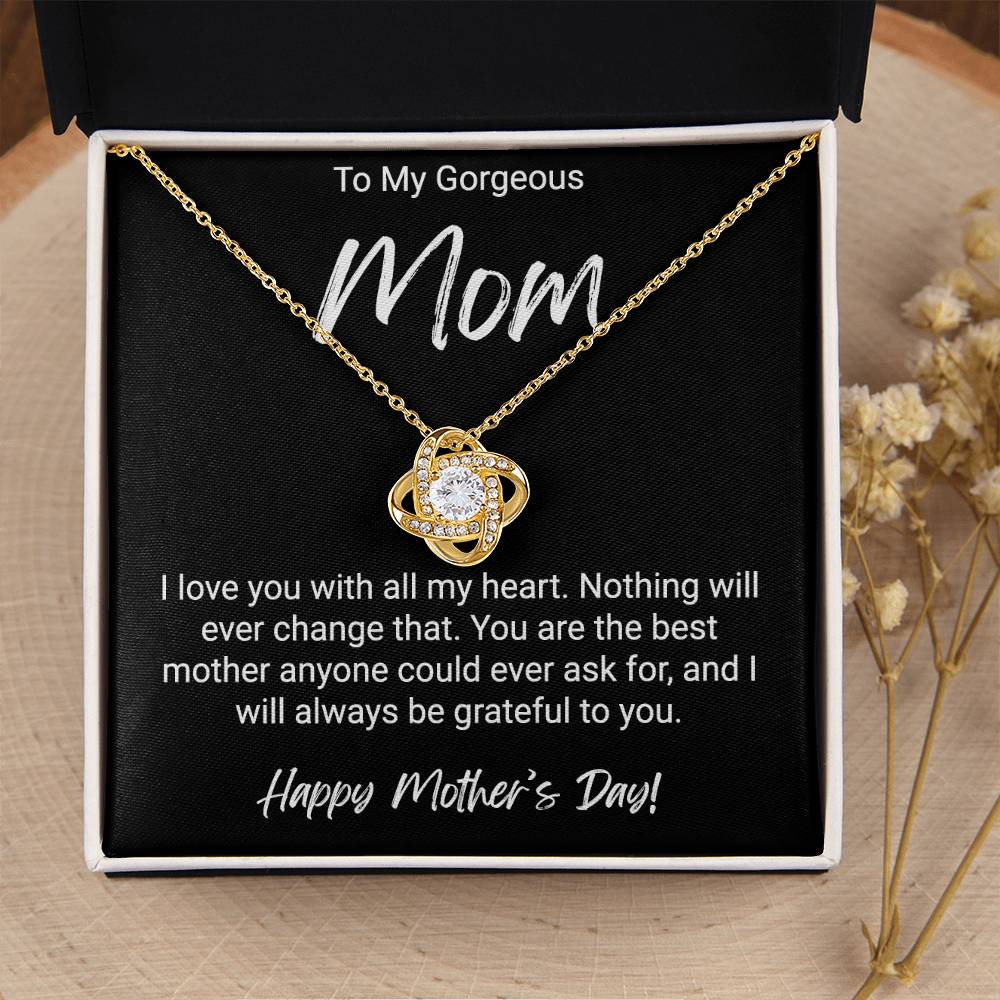 Happy Mother's Day Gift For Mom - Love Knot Necklace Love Knot Necklace