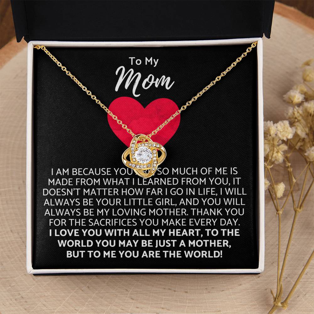 Premium Mother's Day Necklace Customize Gift For Your Loving Mom! ❤️ 3 Love Knot Necklace