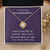 To My Beautiful Granddaughter Love Knot Necklace
