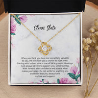 Starting Over Gift Breakup Necklace Divorcee Gift Idea New Beginnings Gift Cheer Up Gift Bad Breakup Gift Newly Single Gift  Love Knot Necklace
