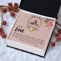 To My Girlfriend Necklace For Girlfriend Girlfriend Jewelry Girlfriend Gift Anniversary Gift For Girlfriend Love Knot Necklace