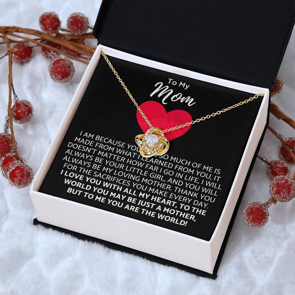 Premium Mother's Day Necklace Customize Gift For Your Loving Mom! ❤️ 3 Love Knot Necklace