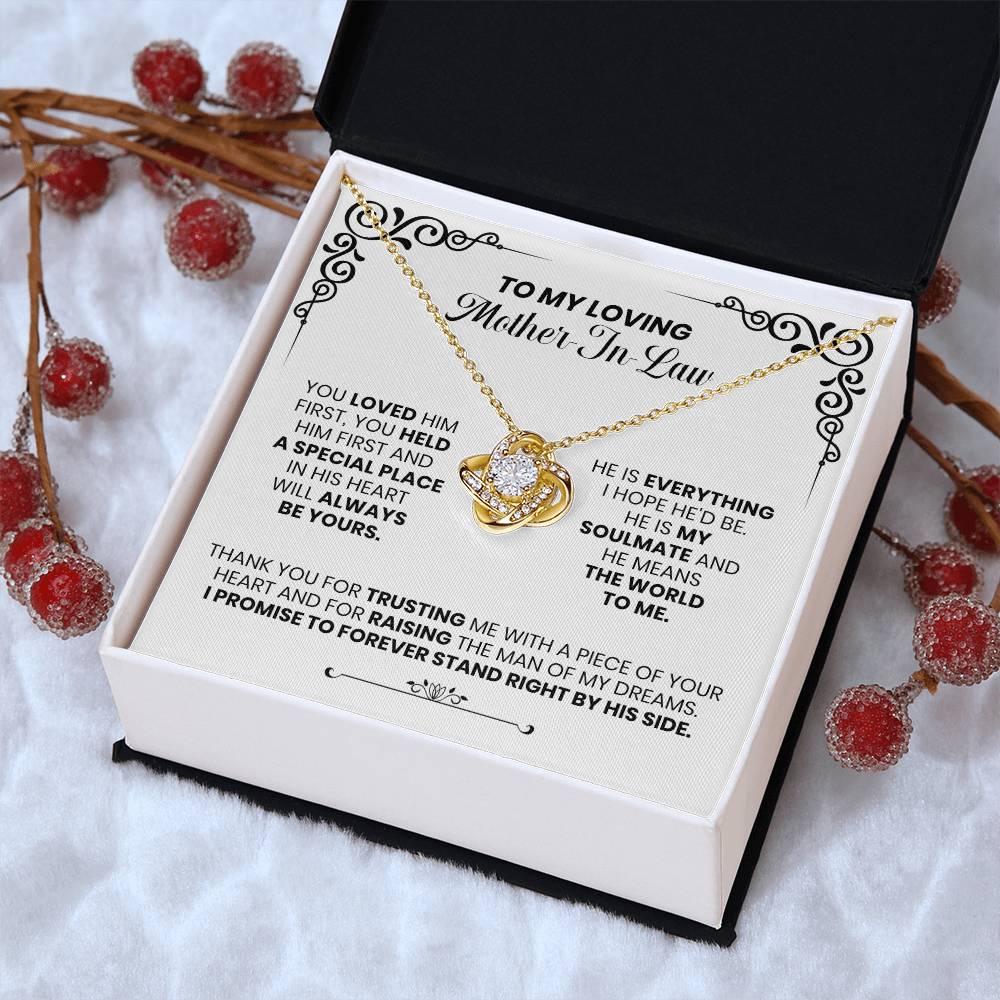 Loving Mother-In-Law - The Love Knot Necklace Love Knot Necklace