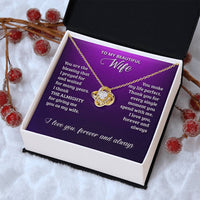 Love Knot Necklace - To My Beautiful Wife Love Knot Necklace