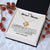 To My Dear Mom - Heart Melt Message Love Knot Necklace Love Knot Necklace