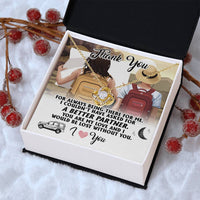 To My Partner Gift Necklace Gift Necklace For Wife Hiking Wife Gift Traveling Wife Love Knot Necklace