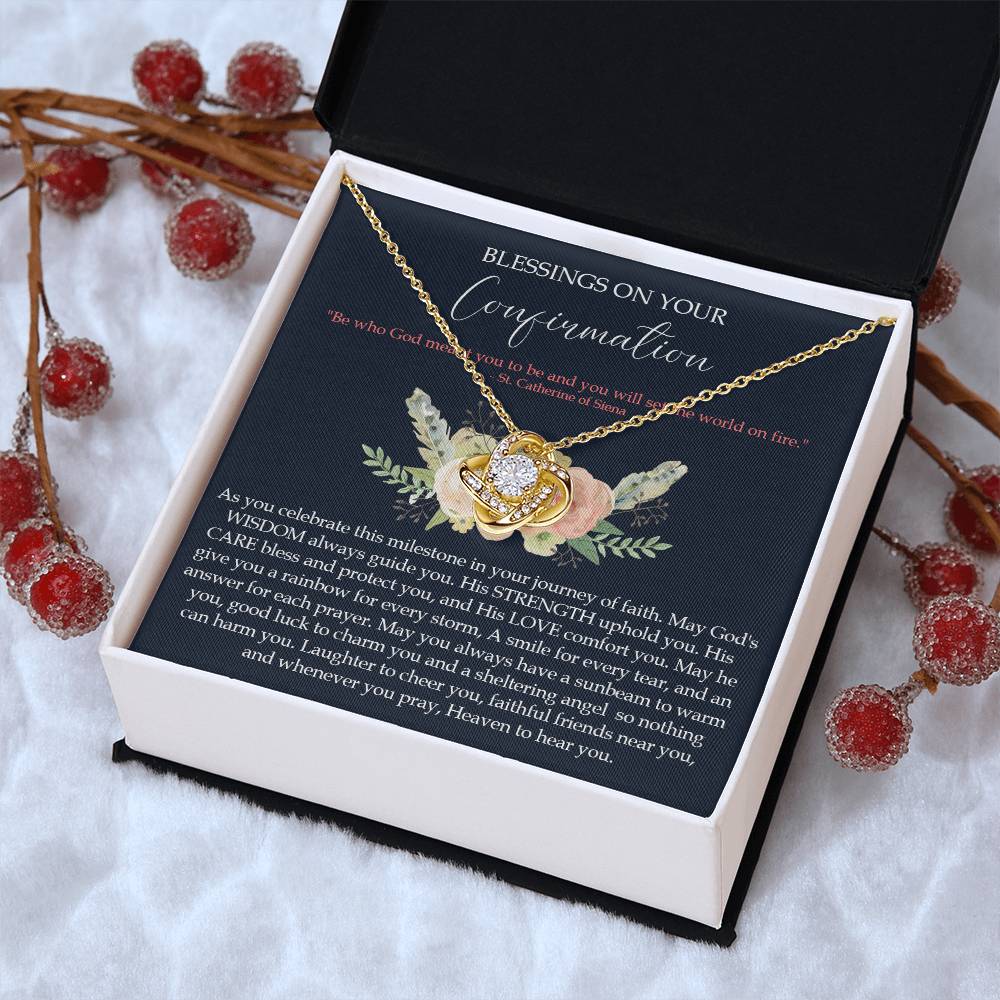 Confirmation Gifts For Girls Customize Gifts For Her Confirmation Ne Love Knot Necklace